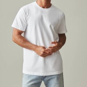 American Giant Men's Vintage Crew Short Sleeve Tee XL White